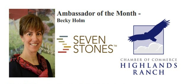 Seven Stones’ Becky Holm Named Chamber Ambassador of the Month