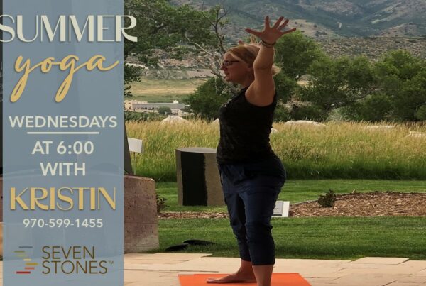Yoga with Kristin at Seven Stones Botanical Gardens Cemetery Littleton Colorado