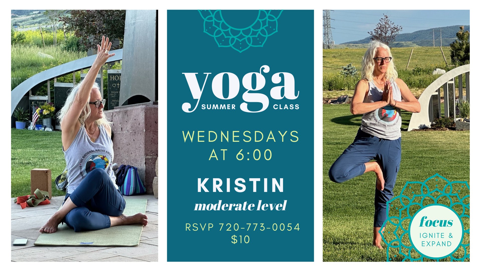 Kristin yoga classes at Seven Stones