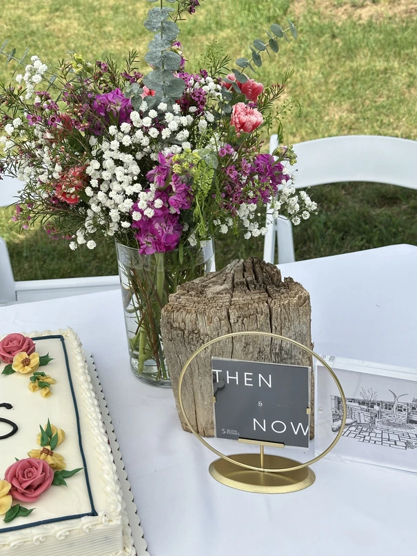 Time and Togetherness 10 Years Celebration wildflowers