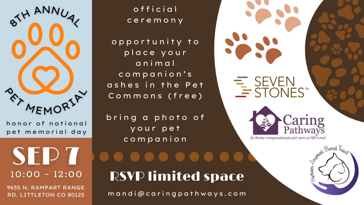 Pet Memorial event at Seven Stones Chatfield Colorado